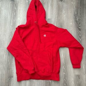Champion Men's Vibrant Red Hoodie